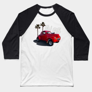 1941 Willys Coupe Gasser A/GS Baseball T-Shirt